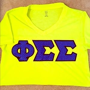 Four phi Sigma Sigma Sorority Shirts